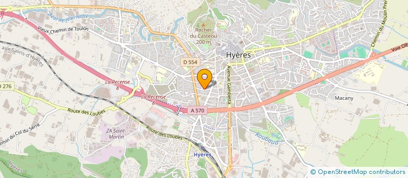 localisation de l'entreprise SCI DU GROS CAILLOU  HYERES
