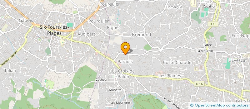 localisation de l'entreprise SCI DU GROS CERVEAU à LA SEYNE-SUR-MER