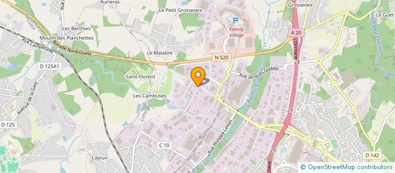 localisation de l'entreprise SCI DU GROS CHATAIN à LIMOGES