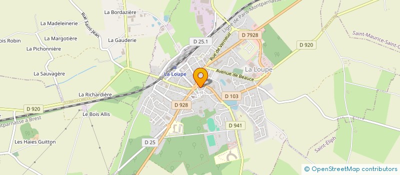 localisation de l'entreprise SCI DU GROS CHENE à LA LOUPE