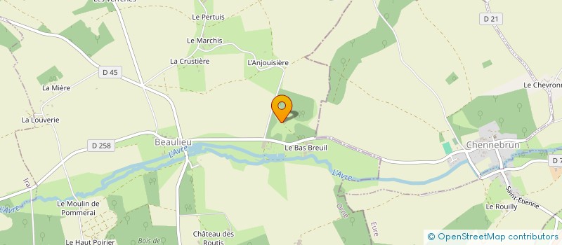 localisation de l'entreprise SCI DU GROS CHENE à BEAULIEU