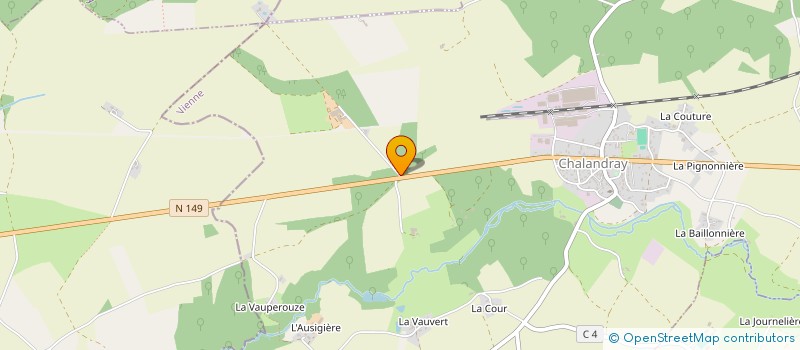 localisation de l'entreprise SCI DU GROS CHENE  CHALANDRAY
