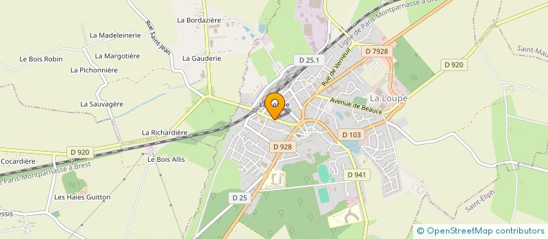 localisation de l'entreprise SCI DU GROS CHENE LOUPEIN à LA LOUPE