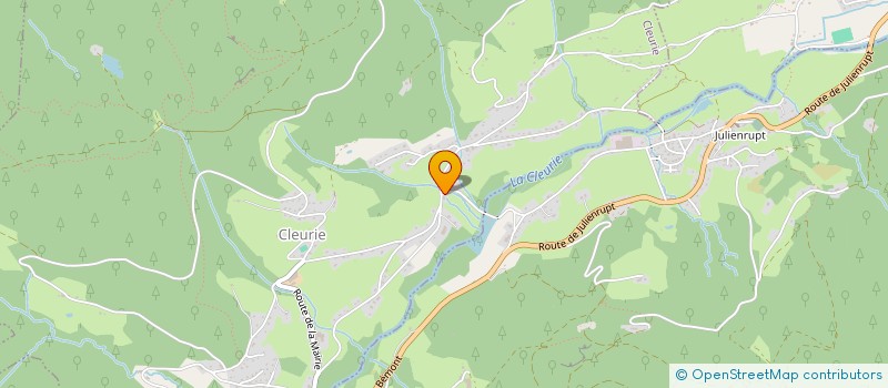 localisation de l'entreprise SCI DU GROS PRE  CLEURIE