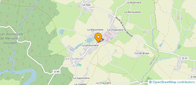 localisation de l'entreprise SCI DU GROS ROC  MERVENT