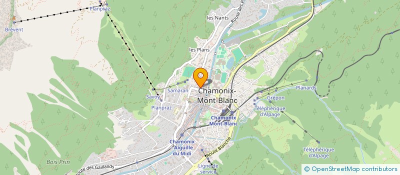 localisation de l'entreprise SCI DU GROUPE ESPACE MEDICAL à CHAMONIX-MONT-BLANC
