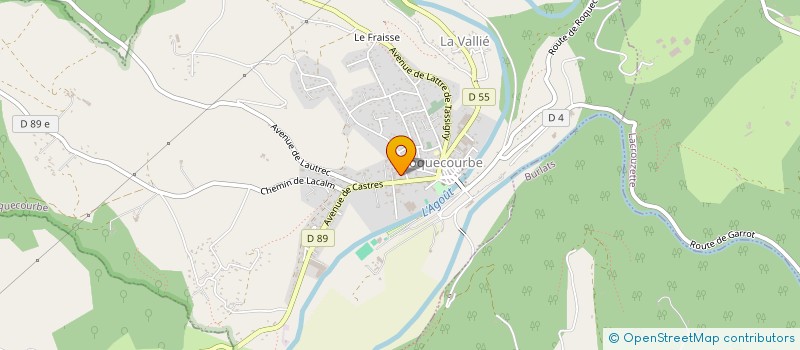 localisation de l'entreprise SCI DU GROUPE MEDICAL DE LACROUZETTE  LACROUZETTE