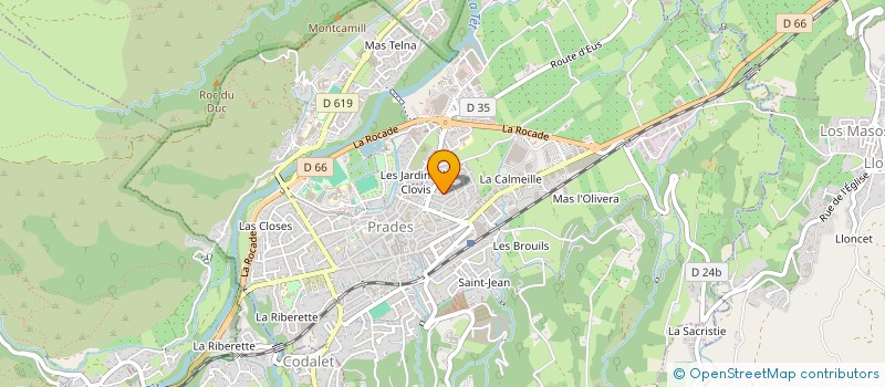 localisation de l'entreprise SCI DU GROUPE MEDICAL DE PRADES  PRADES