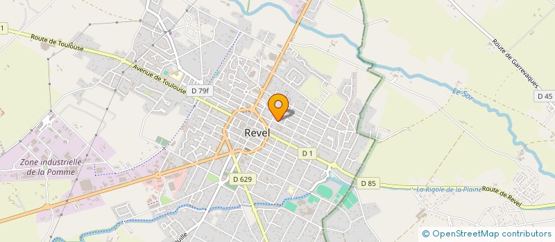 localisation de l'entreprise SCI DU GROUPE  MEDICAL DE  REVEL  REVEL