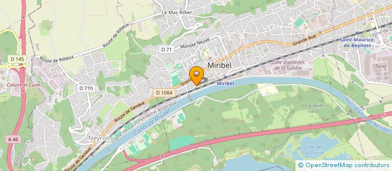 localisation de l'entreprise SCI DU GROUPE MEDICAL DE SAINT-GERMAIN à MIRIBEL