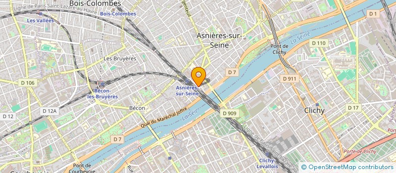 localisation de l'entreprise SCI DU GROUPE MEDICAL DU 6 RUE PASTEUR à ASNIERES-SUR-SEINE
