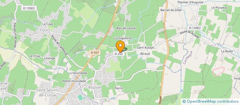 localisation de l'entreprise SCI DU GRUC  MAZION