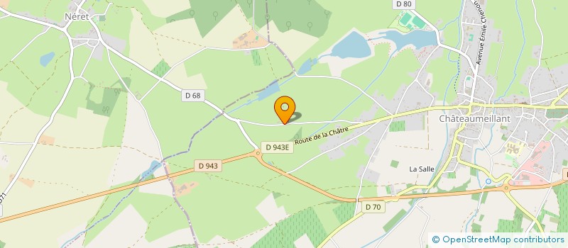 localisation de l'entreprise SCI DU GRUMIER  CHATEAUMEILLANT