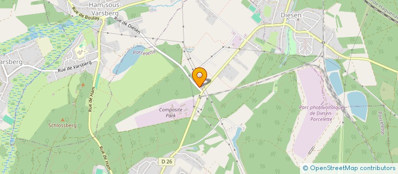 localisation de l'entreprise SCI DU GRUNHOF  PORCELETTE