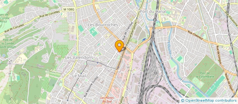 localisation de l'entreprise SCI DU GUE  DIJON