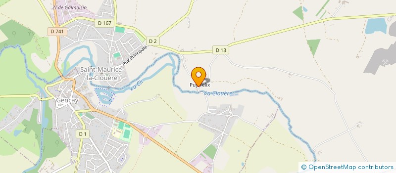 localisation de l'entreprise SCI DU GUE  MARNAY