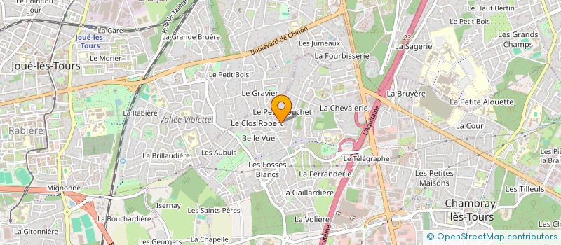 localisation de l'entreprise SCI DU GUE BLANC  CHAMBRAY-LES-TOURS