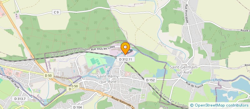localisation de l'entreprise SCI DU GUE DE L EPINE à SAINT-REMY-SUR-AVRE