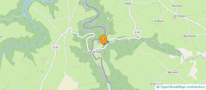 localisation de l'entreprise SCI DU GUE DE SELLAT  MAZIRAT
