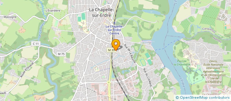 localisation de l'entreprise SCI DU GUE MOREAU  LA CHAPELLE-SUR-ERDRE