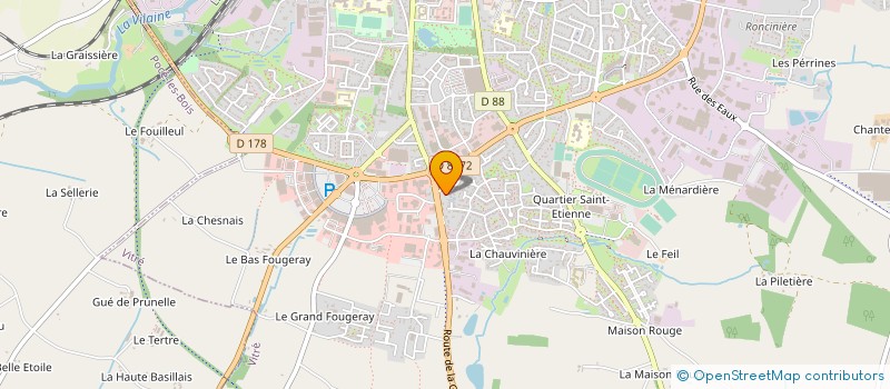 localisation de l'entreprise SCI DU GUENAULT  VITRE