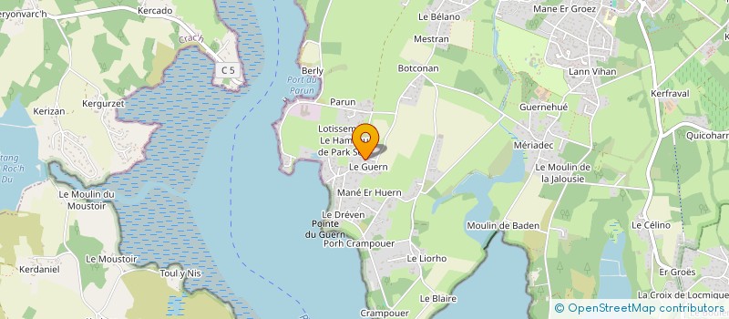localisation de l'entreprise SCI DU GUERN  BADEN