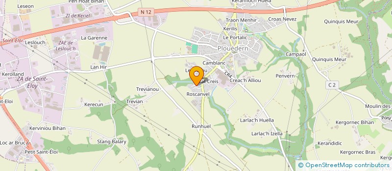 localisation de l'entreprise SCI DU GUERRUS  LANDERNEAU