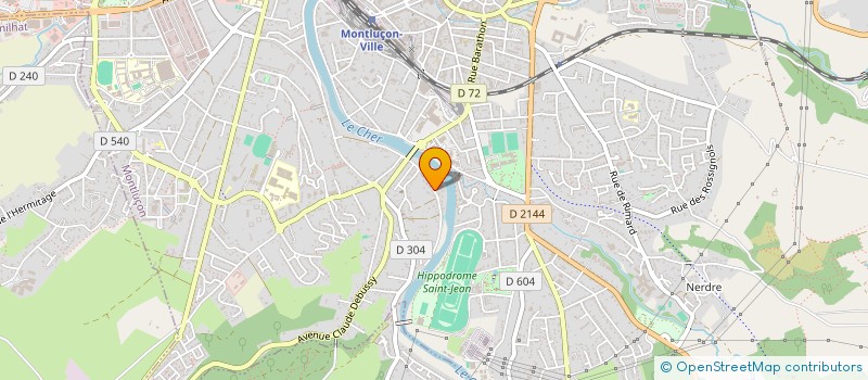 localisation de l'entreprise SCI DU GUET-APENS à MONTLUCON