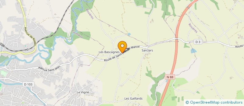 localisation de l'entreprise SCI DU GUEYT  CARMAUX