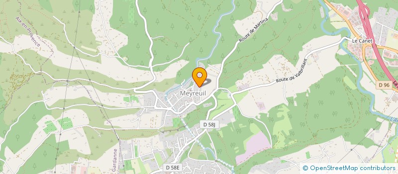 localisation de l'entreprise SCI DU GUEZY  MEYREUIL