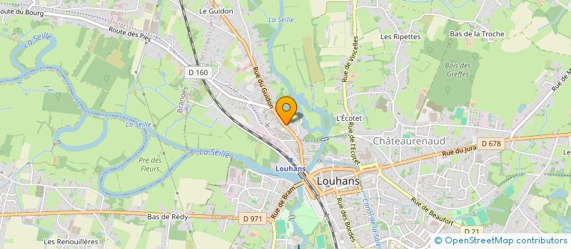 localisation de l'entreprise SCI DU GUIDON à LOUHANS