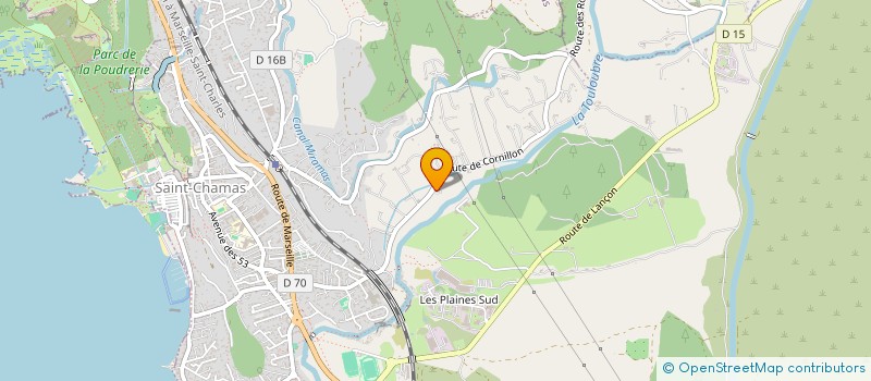 localisation de l'entreprise SCI DU GUIET  SAINT CHAMAS
