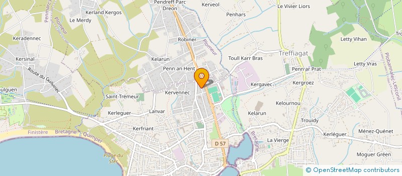 localisation de l'entreprise SCI DU GUILVINEC  GUILVINEC