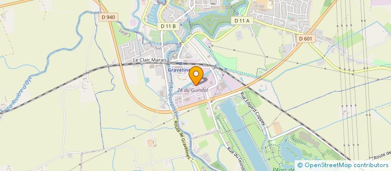 localisation de l'entreprise SCI DU GUINDAL à GRAVELINES