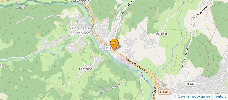 localisation de l'entreprise SCI DU GUNCHET MIDI à SAINT-MARCEL-LES-ANNONAY