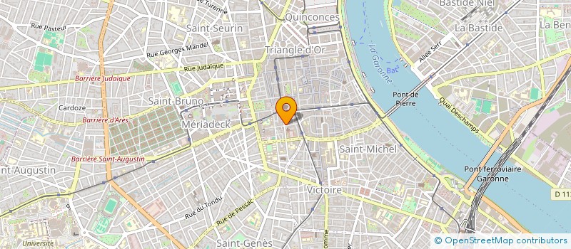 localisation de l'entreprise SCI DU HA  BORDEAUX