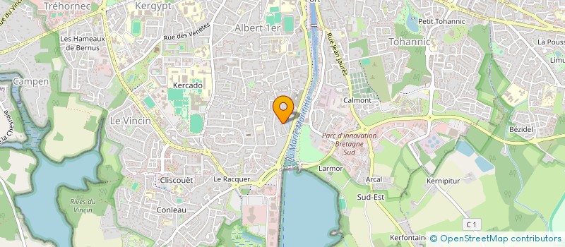 localisation de l'entreprise SCI DU HALAGE à VANNES