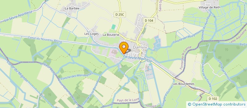 localisation de l'entreprise SCI DU HALAGE  DAMVIX