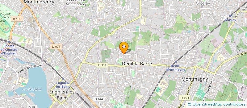 localisation de l'entreprise SCI DU HALAGE  DEUIL-LA-BARRE