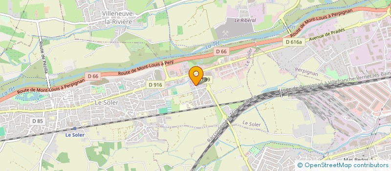 localisation de l'entreprise SCI DU HALAGE  LE SOLER