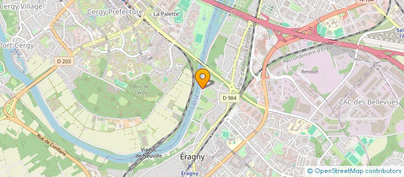 localisation de l'entreprise SCI DU HALAGE  ERAGNY