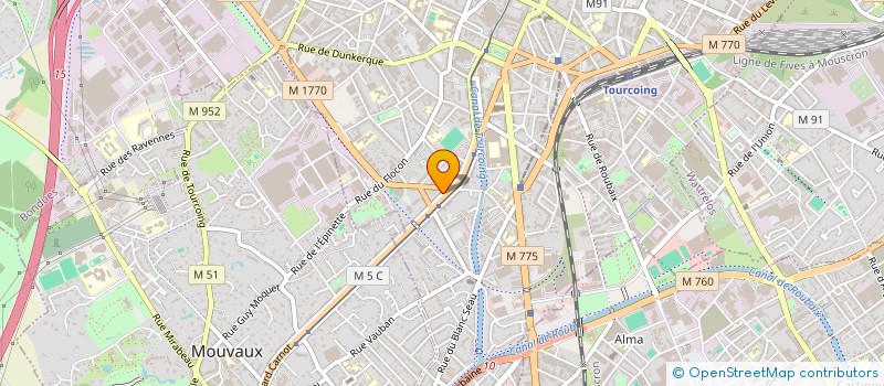 localisation de l'entreprise SCI DU HALOT  TOURCOING