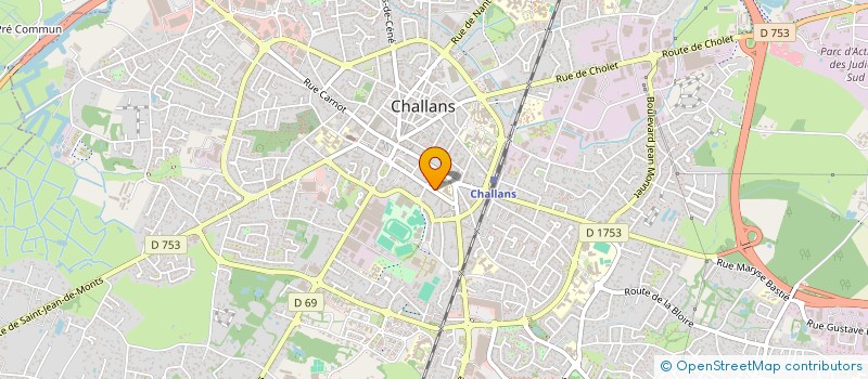 localisation de l'entreprise SCI DU HAM DE VIE à CHALLANS