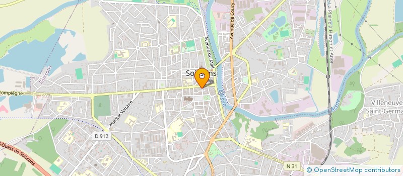 localisation de l'entreprise SCI DU HAMEAU à SOISSONS