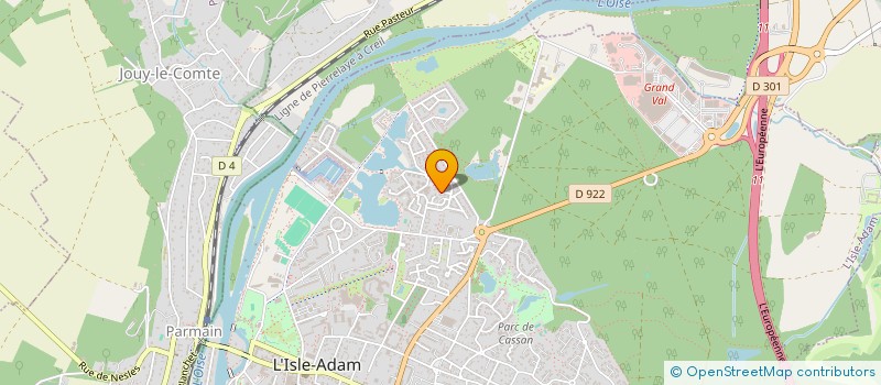 localisation de l'entreprise SCI DU HAMEAU  L'ISLE-ADAM