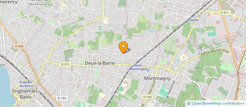 localisation de l'entreprise SCI DU HAMEAU  DEUIL-LA-BARRE