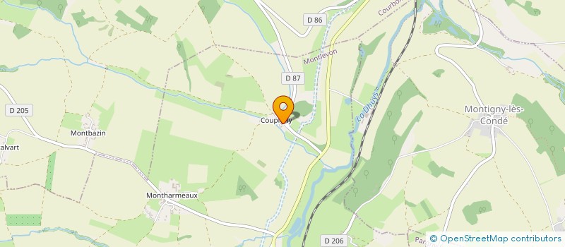 localisation de l'entreprise SCI DU HAMEAU DE COUPIGNY  MONTLEVON