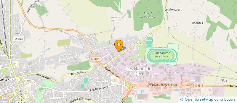localisation de l'entreprise SCI DU HAMEAU DE GLATIGNY à LISIEUX