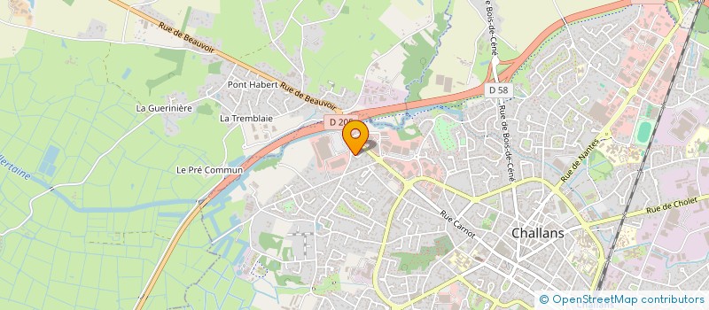 localisation de l'entreprise SCI DU HAMEAU DE LA VIE à CHALLANS