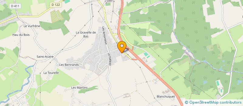 localisation de l'entreprise SCI DU HAMEAU DES JOUANNES  TOLLEVAST